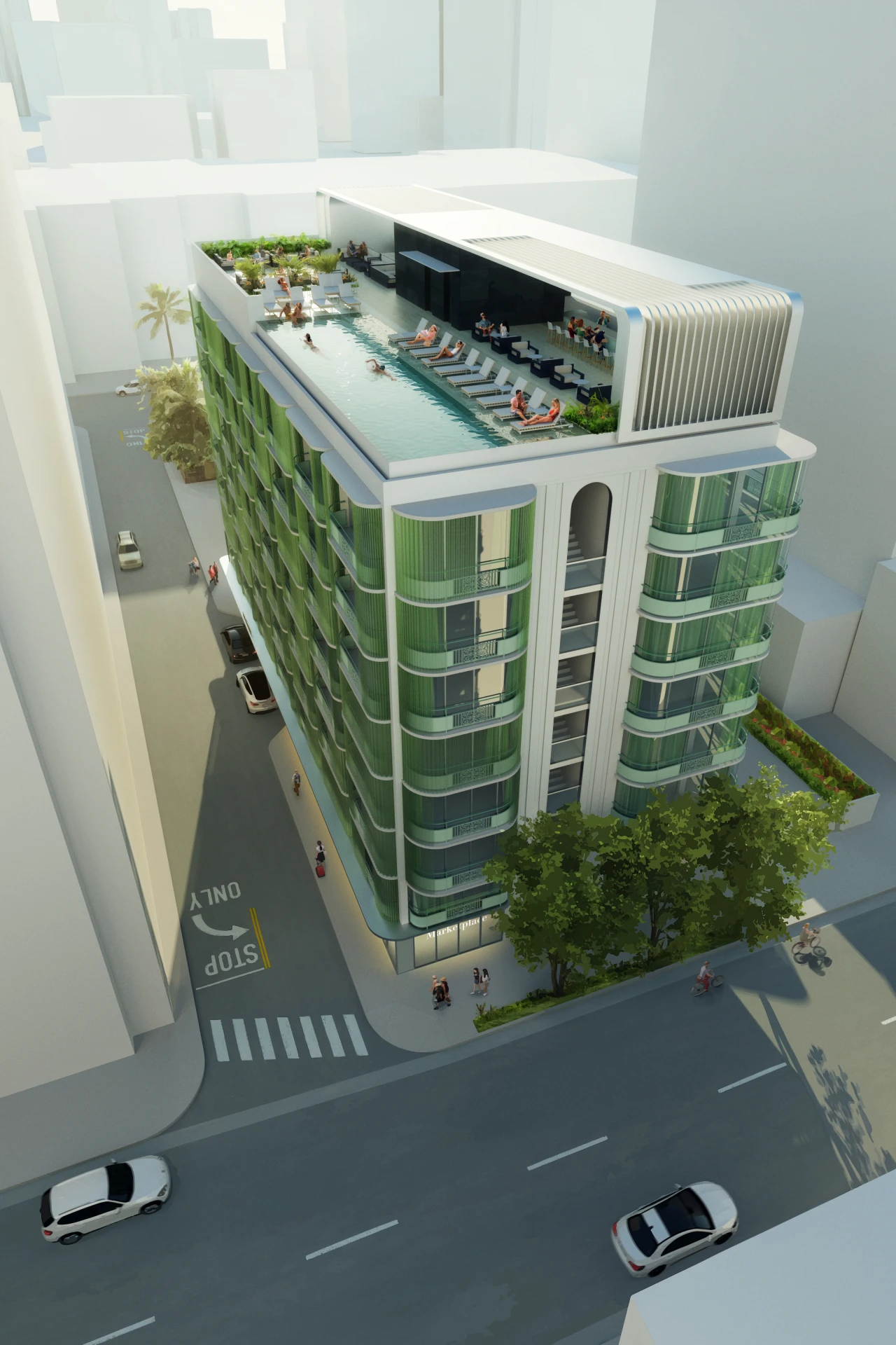 Bird’s eyes rendering view